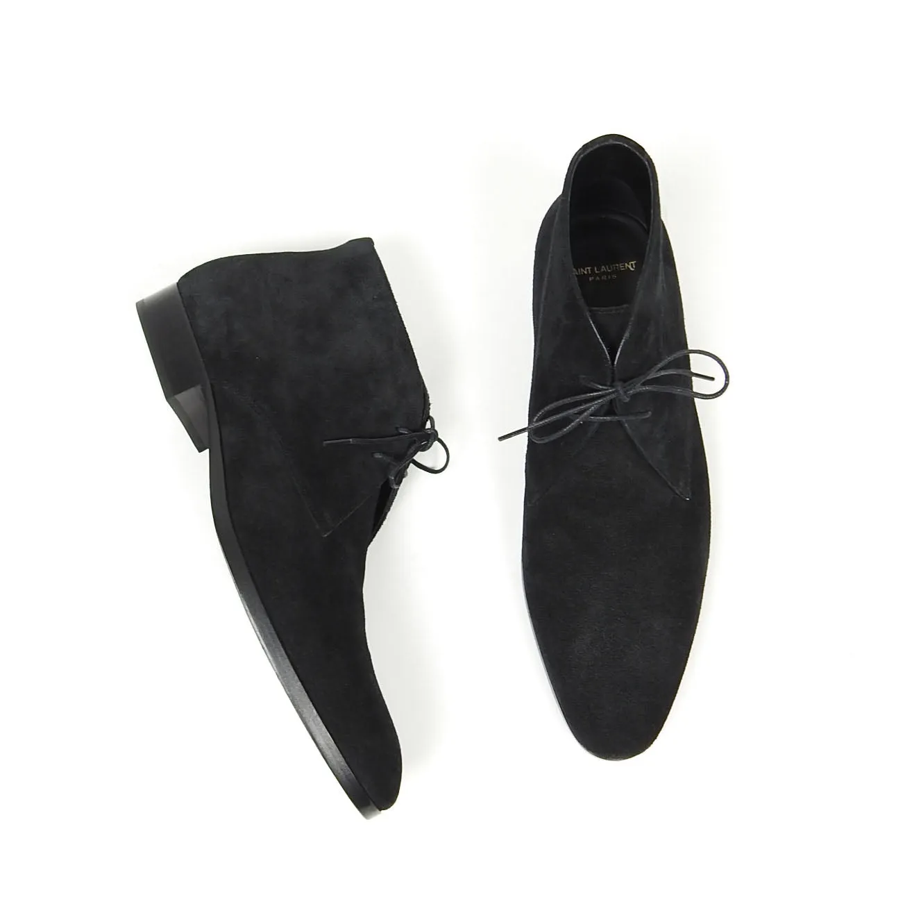 Saint Laurent Suede Wyatt 25 Boots Size 43