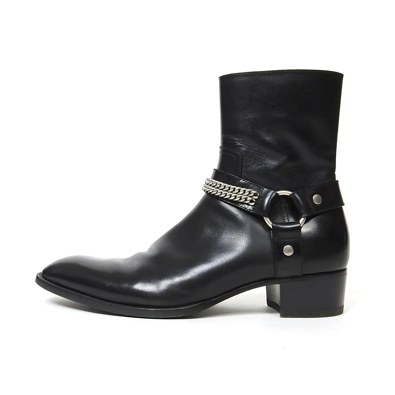 Saint Laurent Wyatt Harness Boots Size 43