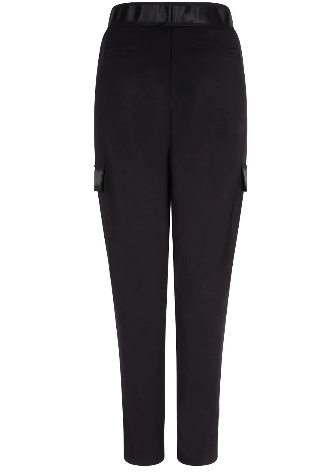 SALE Trousers Cargo Satin Modal- Black