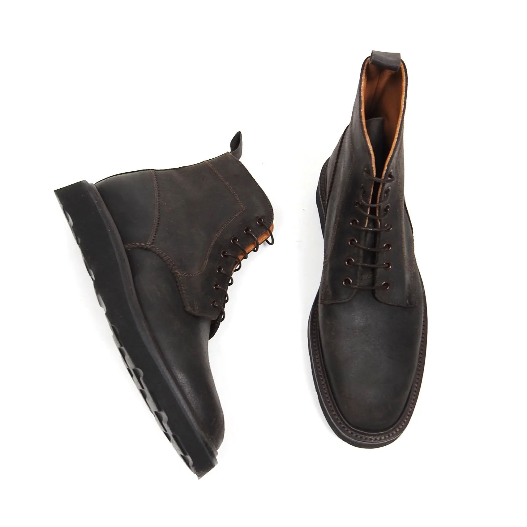 Sanders Curtis Boots Dark Brown Size 8