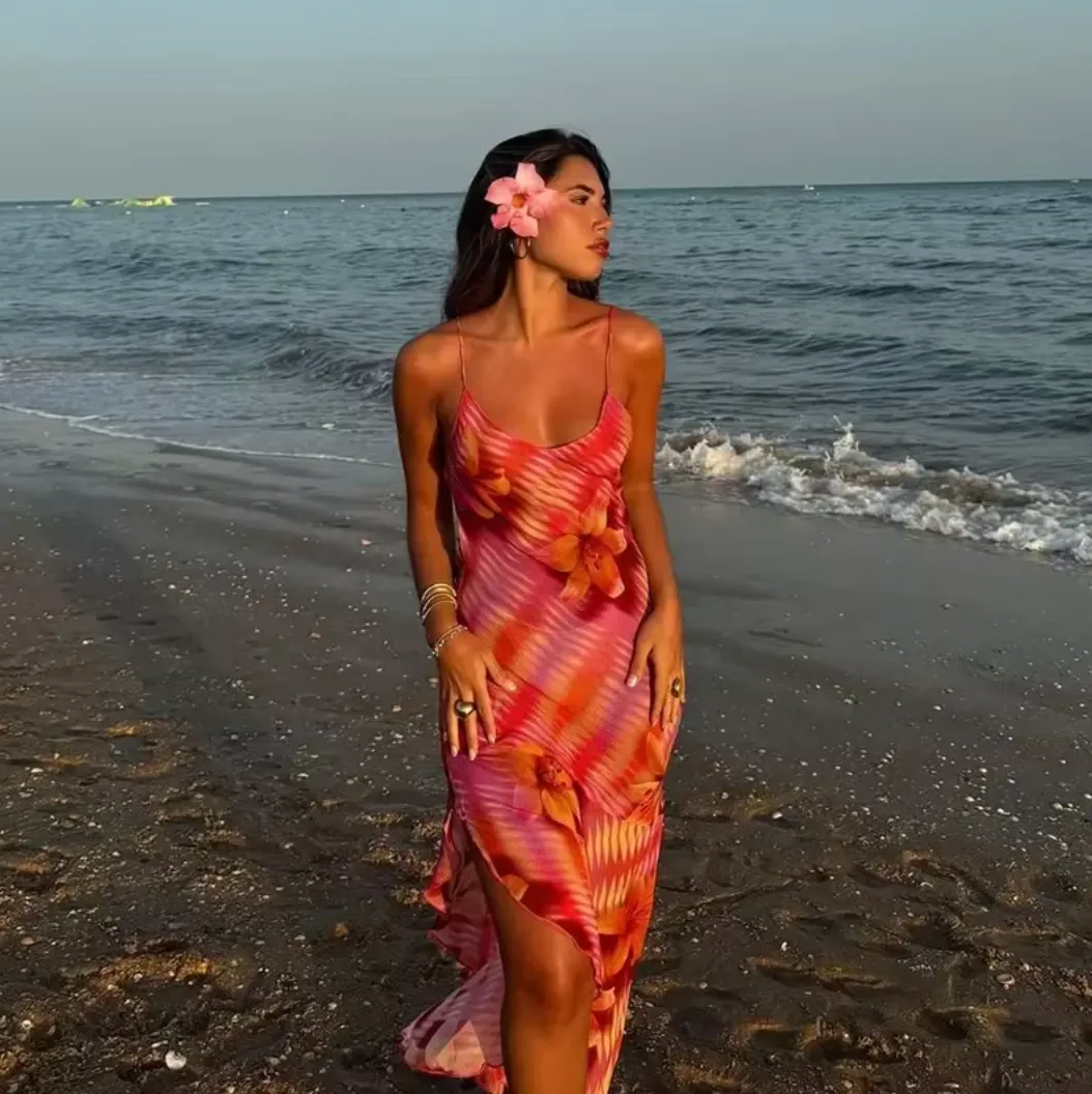 Sarong-Style Maxi Dress | Draped Wrap | Beachy & Elegant