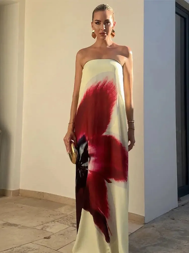 Sarong-Style Maxi Dress | Draped Wrap | Beachy & Elegant