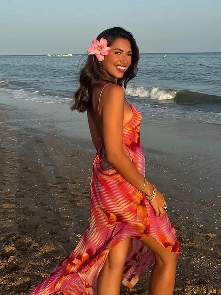 Sarong-Style Maxi Dress | Draped Wrap | Beachy & Elegant