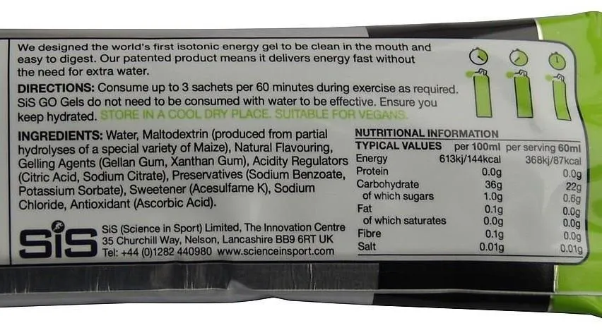SiS GO Isotonic Gel Box
