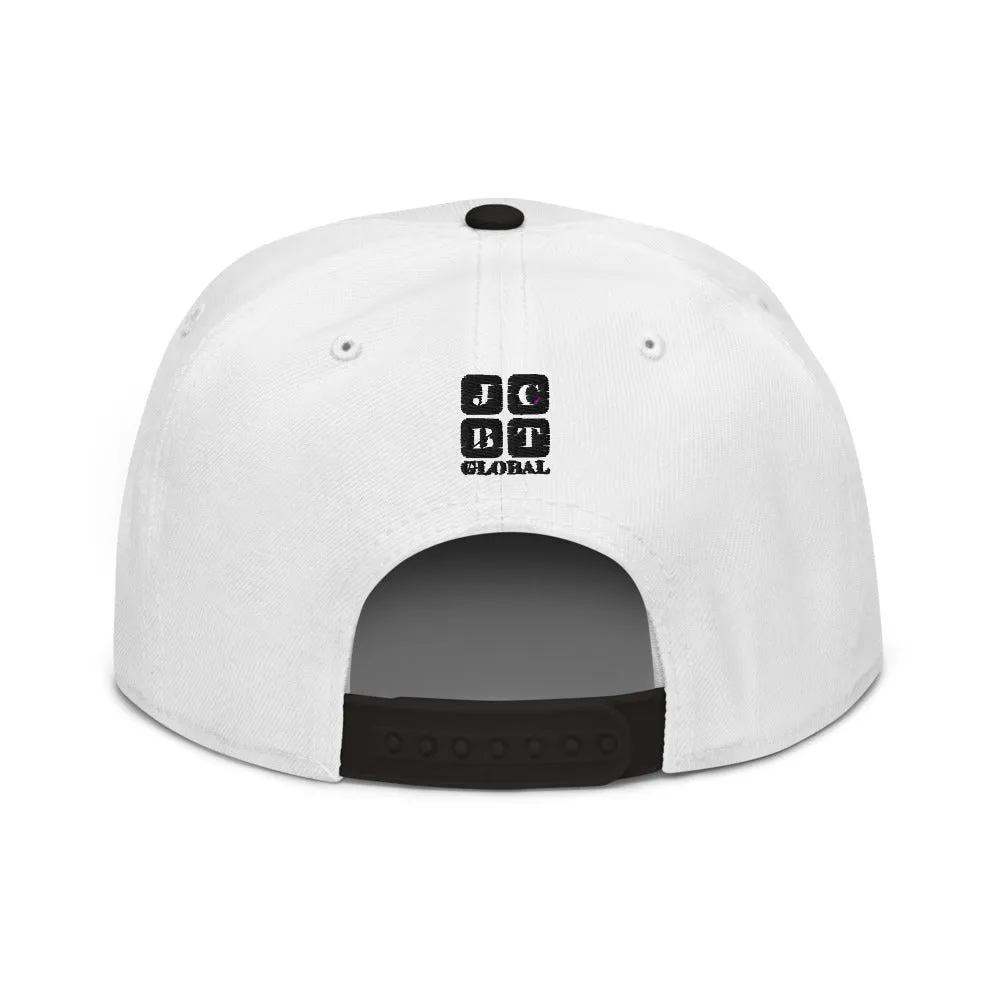 Snapback Hat "1051-0031 Born To Play Basketball (Black Logo)"