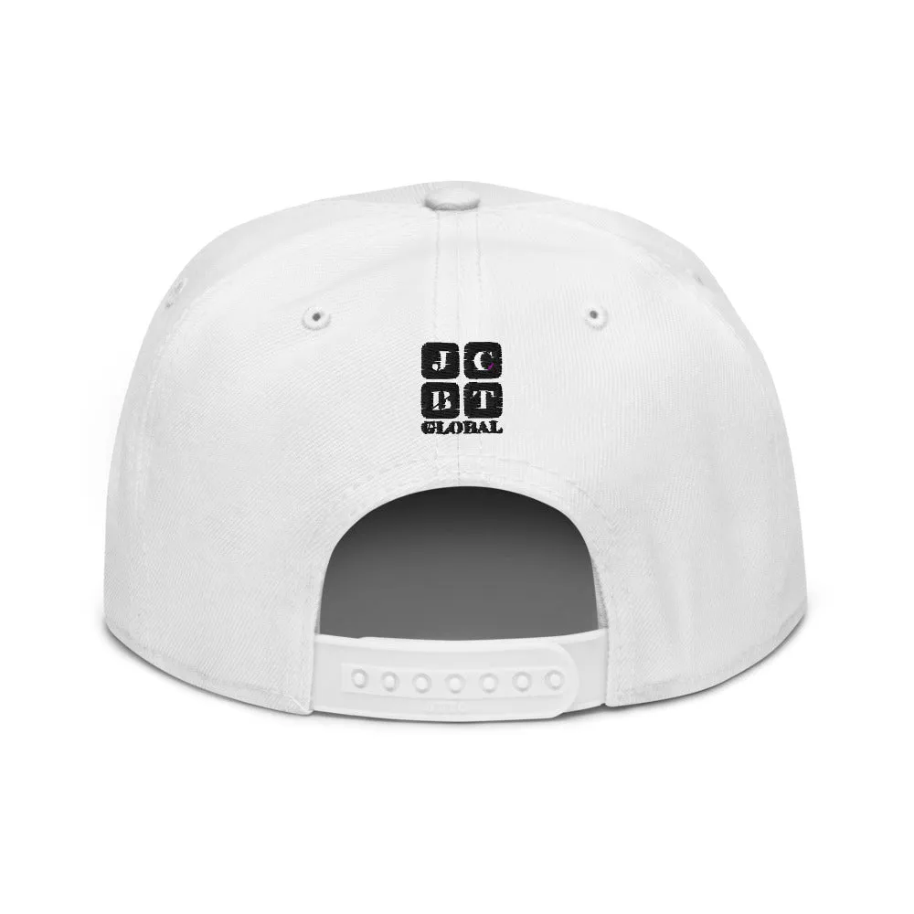 Snapback Hat "1051-0031 Born To Play Basketball (Black Logo)"