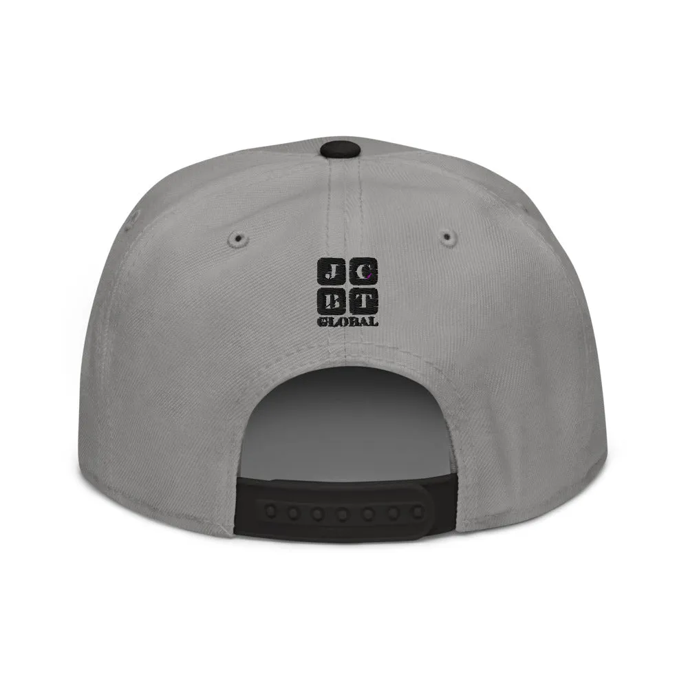 Snapback Hat "1051-0031 Born To Play Basketball (Black Logo)"