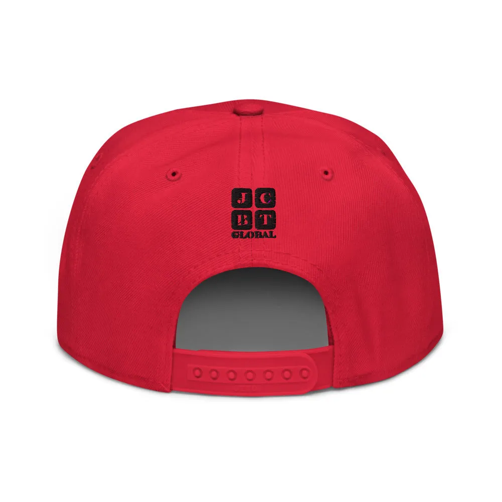 Snapback Hat "1051-0031 Born To Play Basketball (Black Logo)"