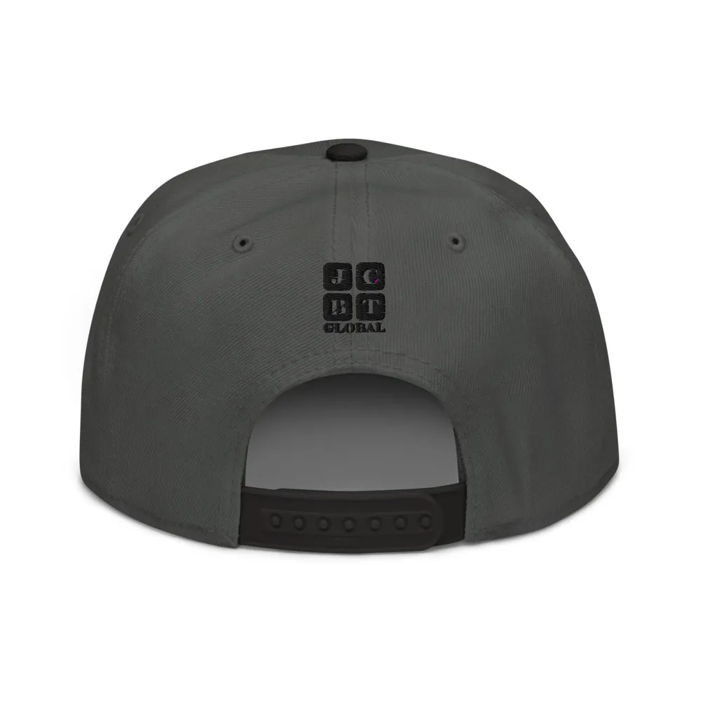 Snapback Hat "1051-0031 Born To Play Basketball (Black Logo)"