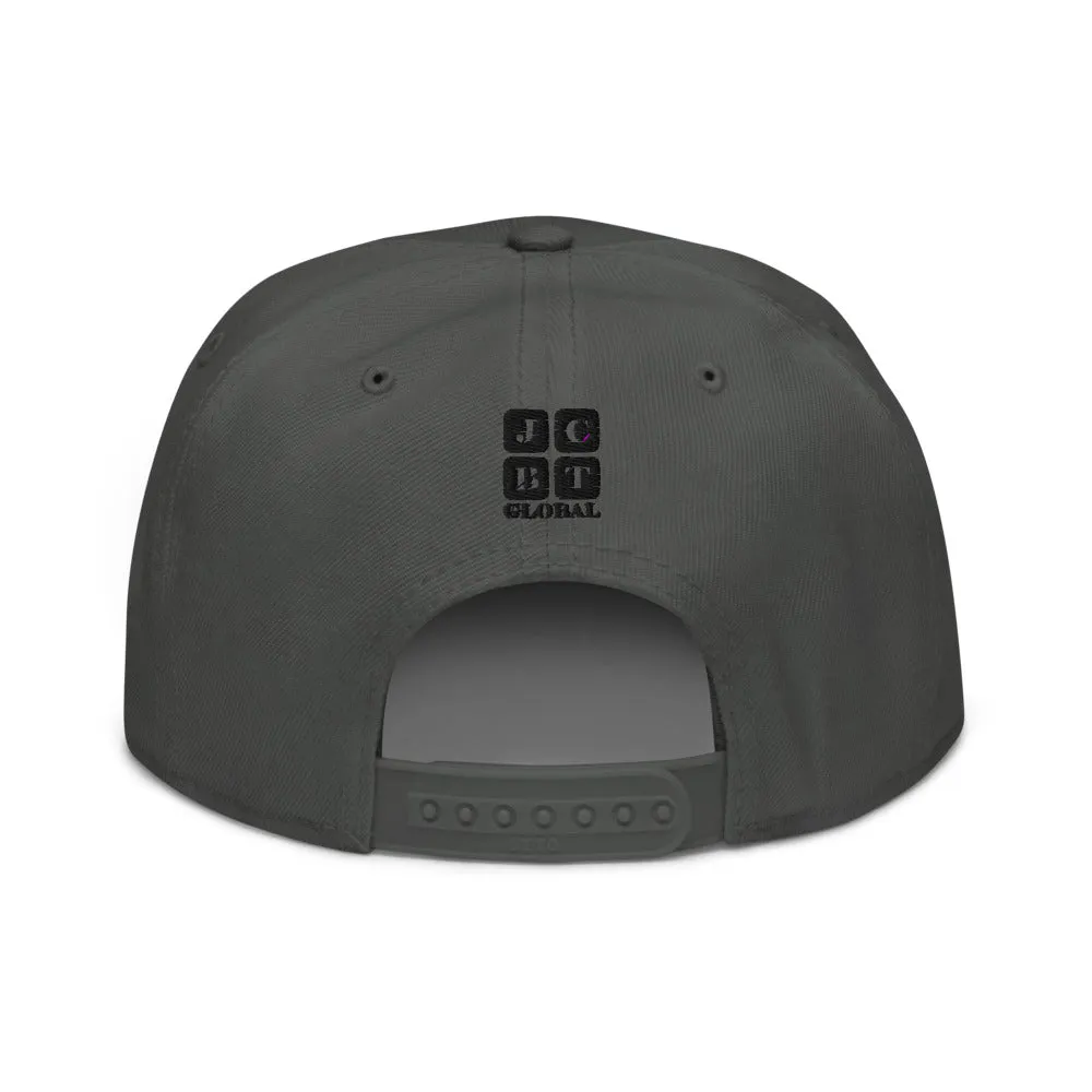 Snapback Hat "1051-0031 Born To Play Basketball (Black Logo)"