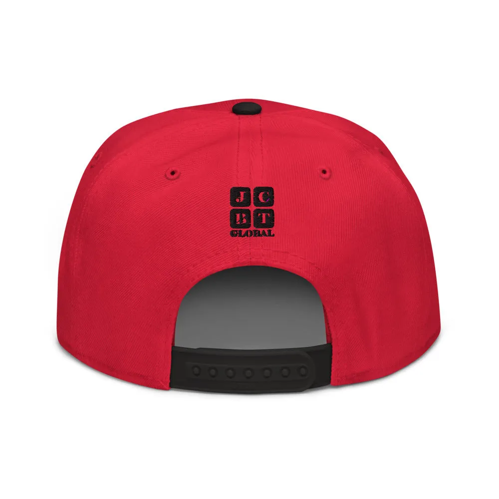 Snapback Hat "1051-0031 Born To Play Basketball (Black Logo)"