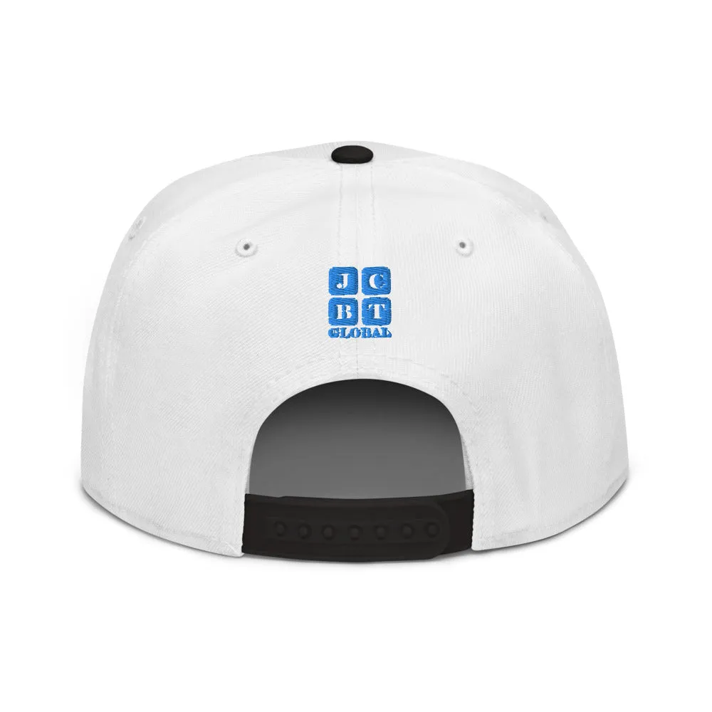 Snapback Hat "1051-0031 Born To Play Basketball (Blue Logo)"