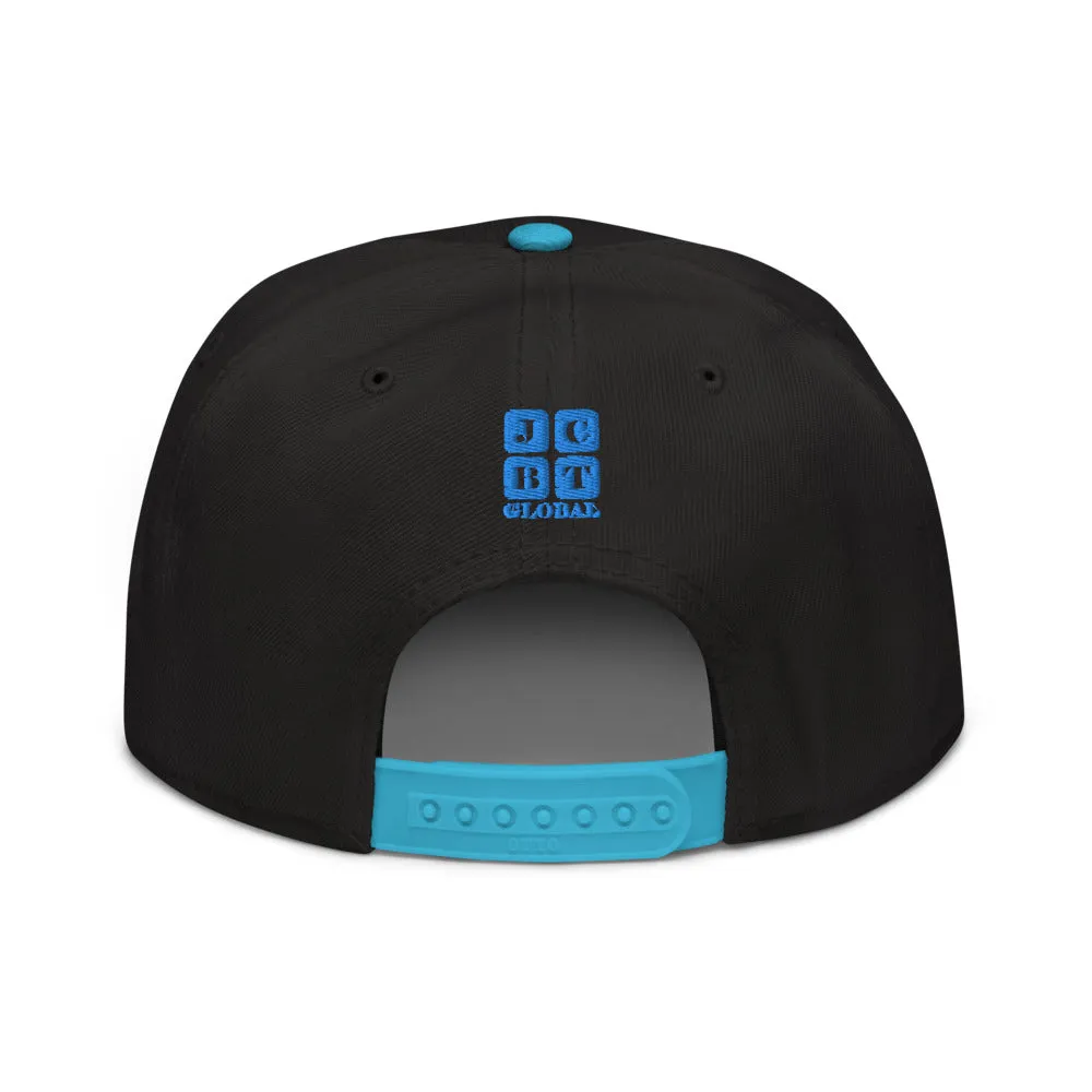 Snapback Hat "1051-0031 Born To Play Basketball (Blue Logo)"