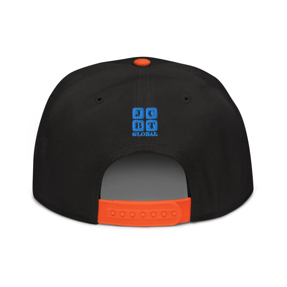 Snapback Hat "1051-0031 Born To Play Basketball (Blue Logo)"