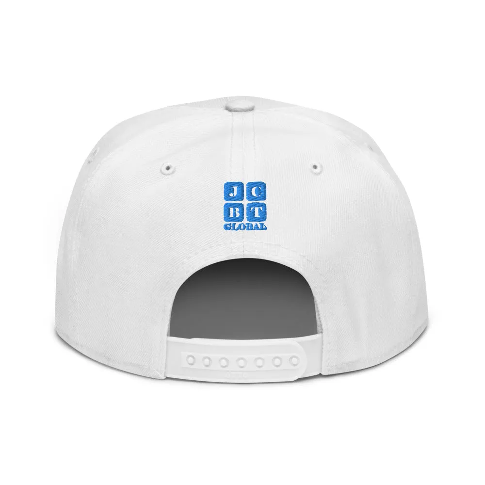 Snapback Hat "1051-0031 Born To Play Basketball (Blue Logo)"