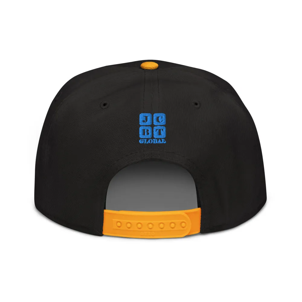 Snapback Hat "1051-0031 Born To Play Basketball (Blue Logo)"