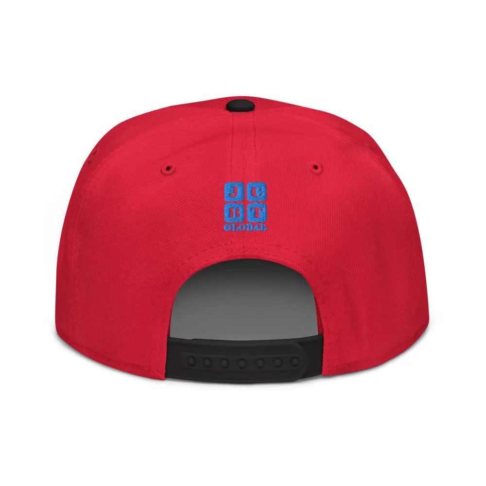 Snapback Hat "1051-0031 Born To Play Basketball (Blue Logo)"