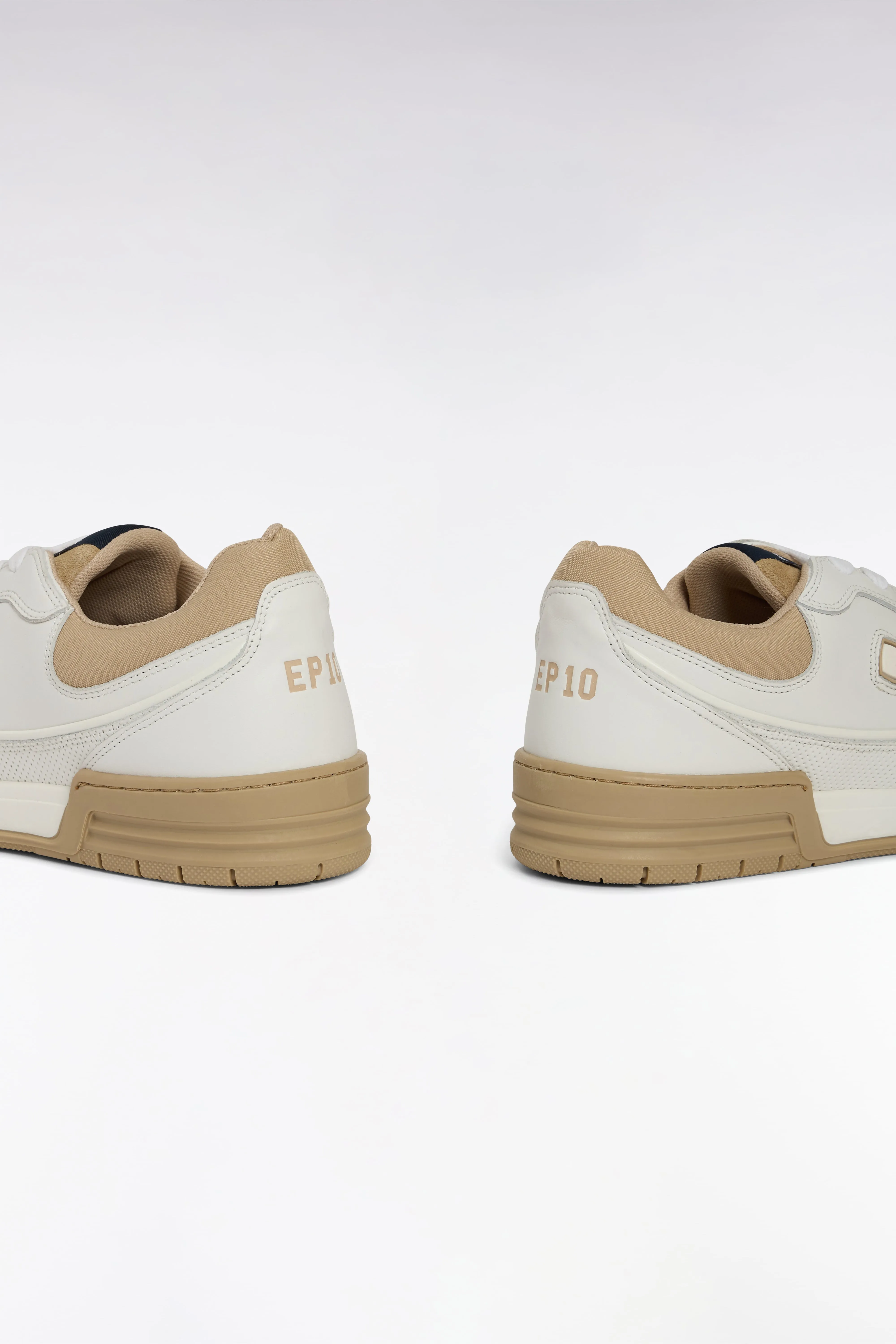Sneakers EP10 en cuir blanches et beiges