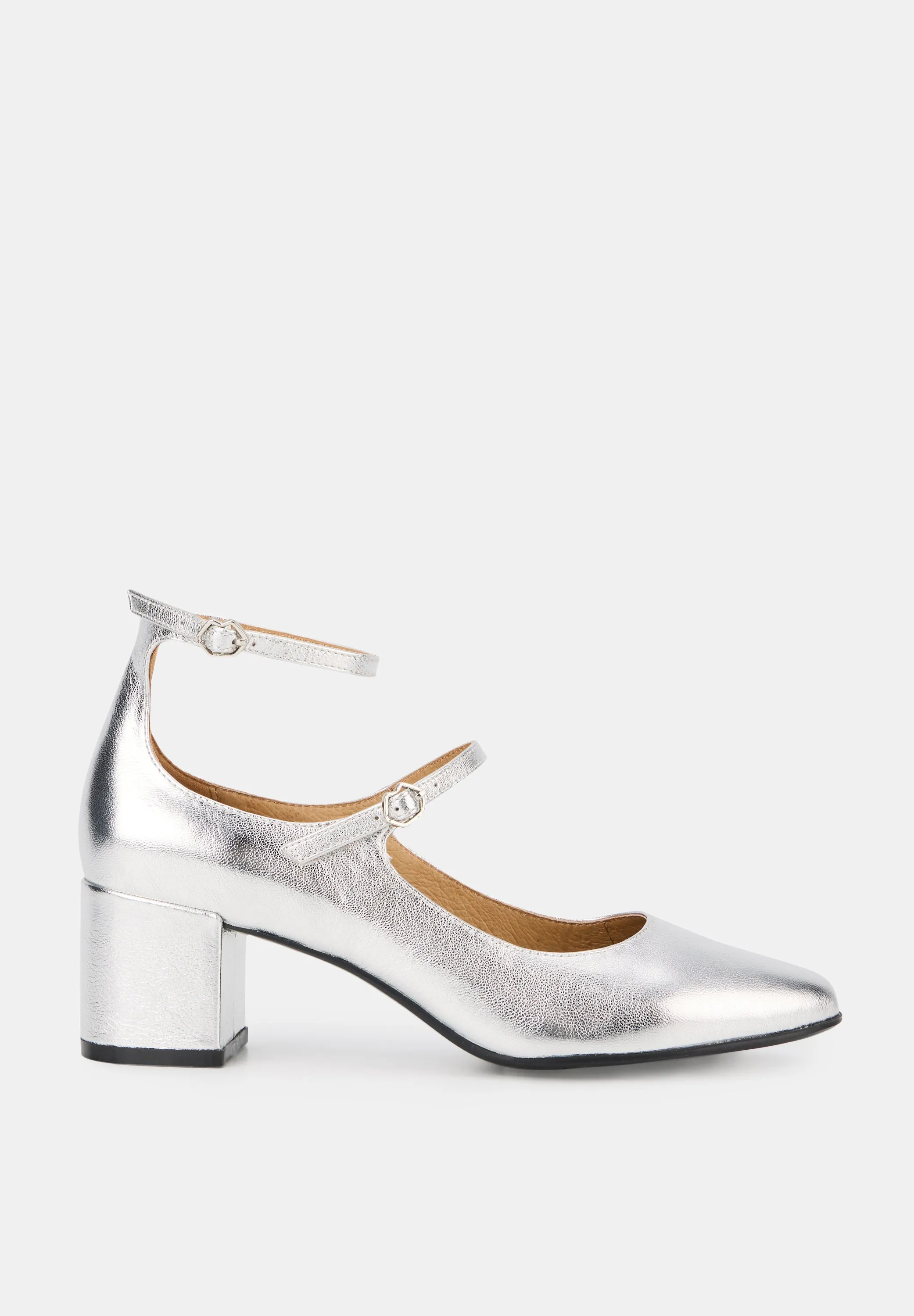 Sofia-Cuir Métallisé Silver