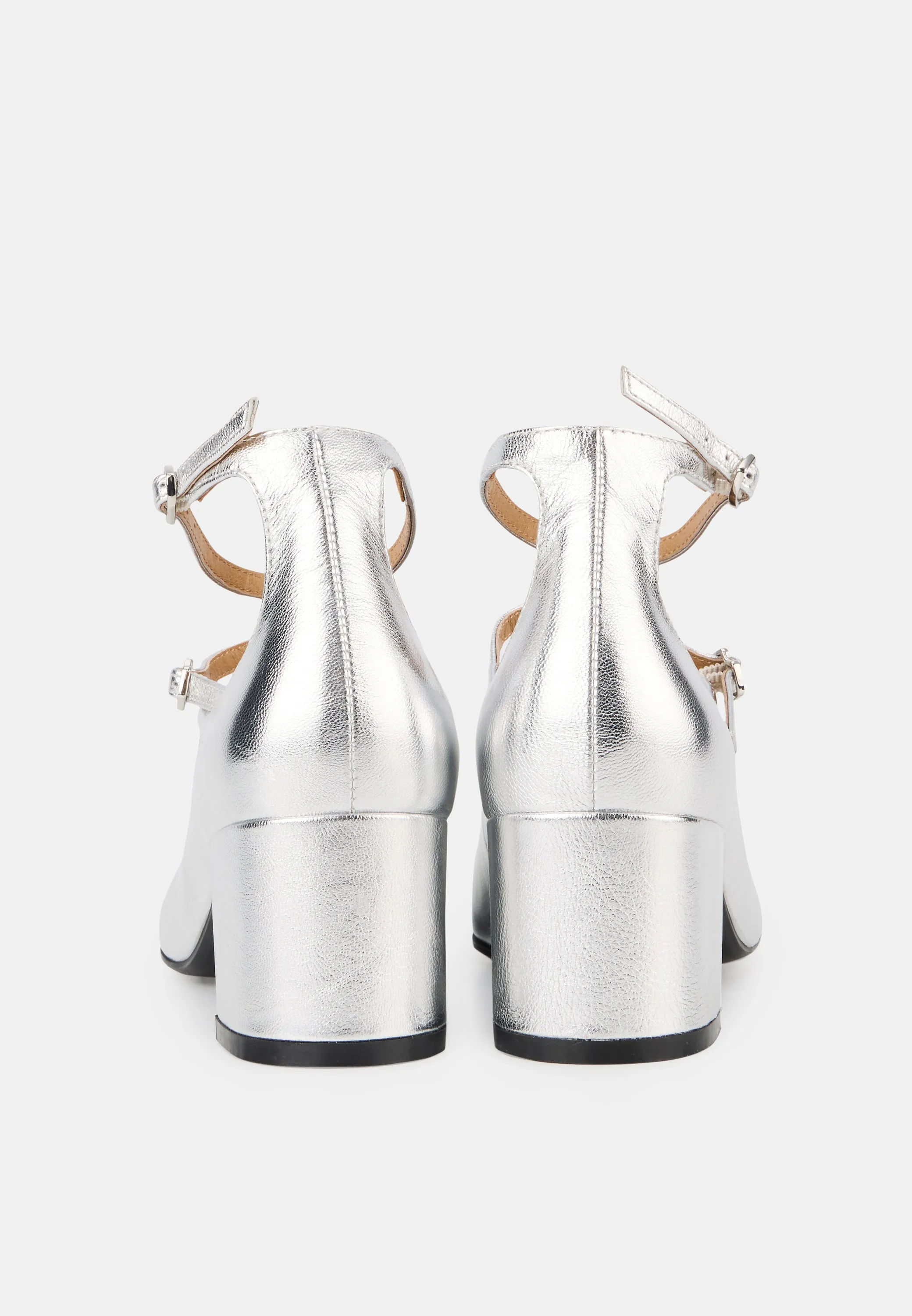Sofia-Cuir Métallisé Silver