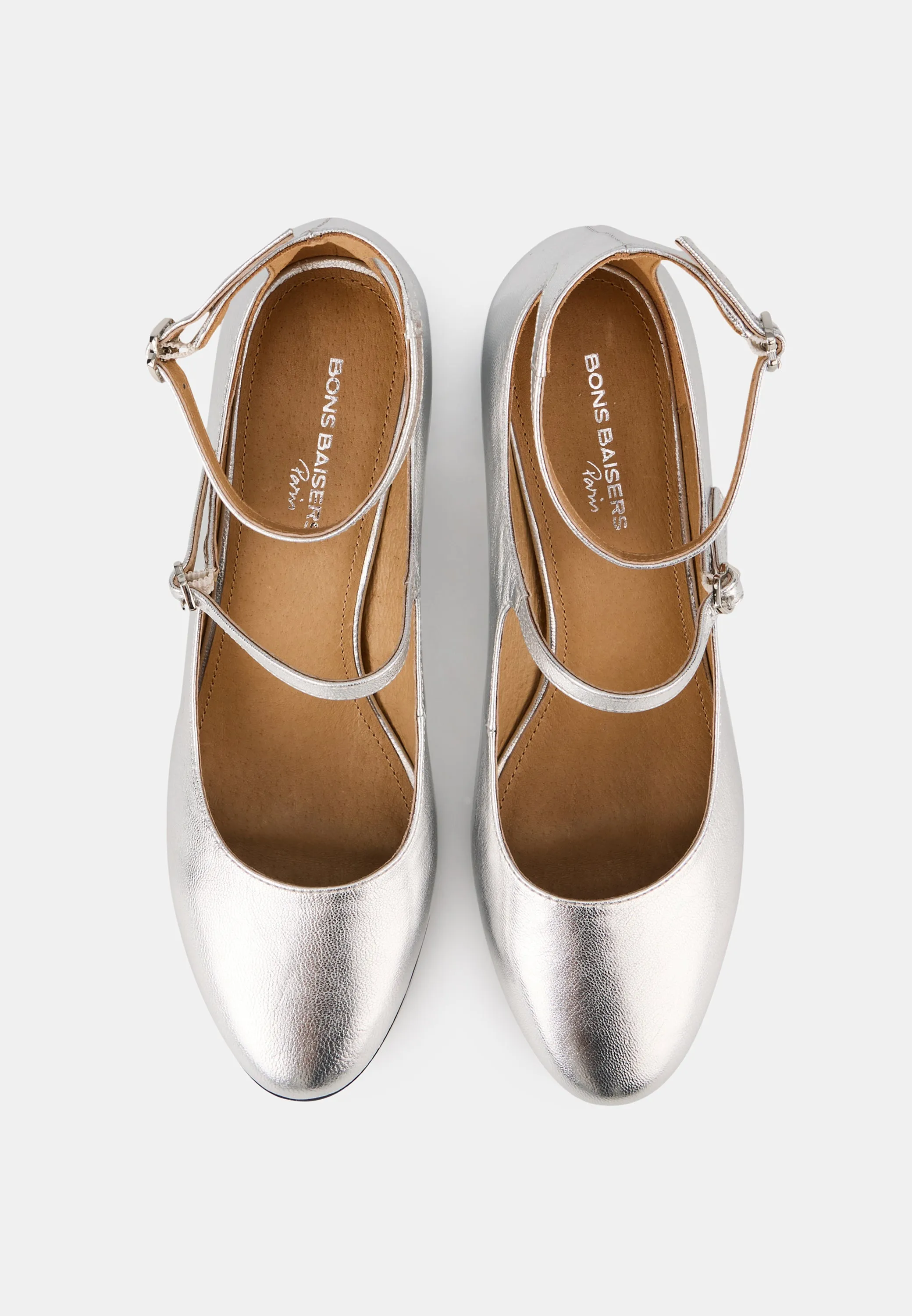 Sofia-Cuir Métallisé Silver