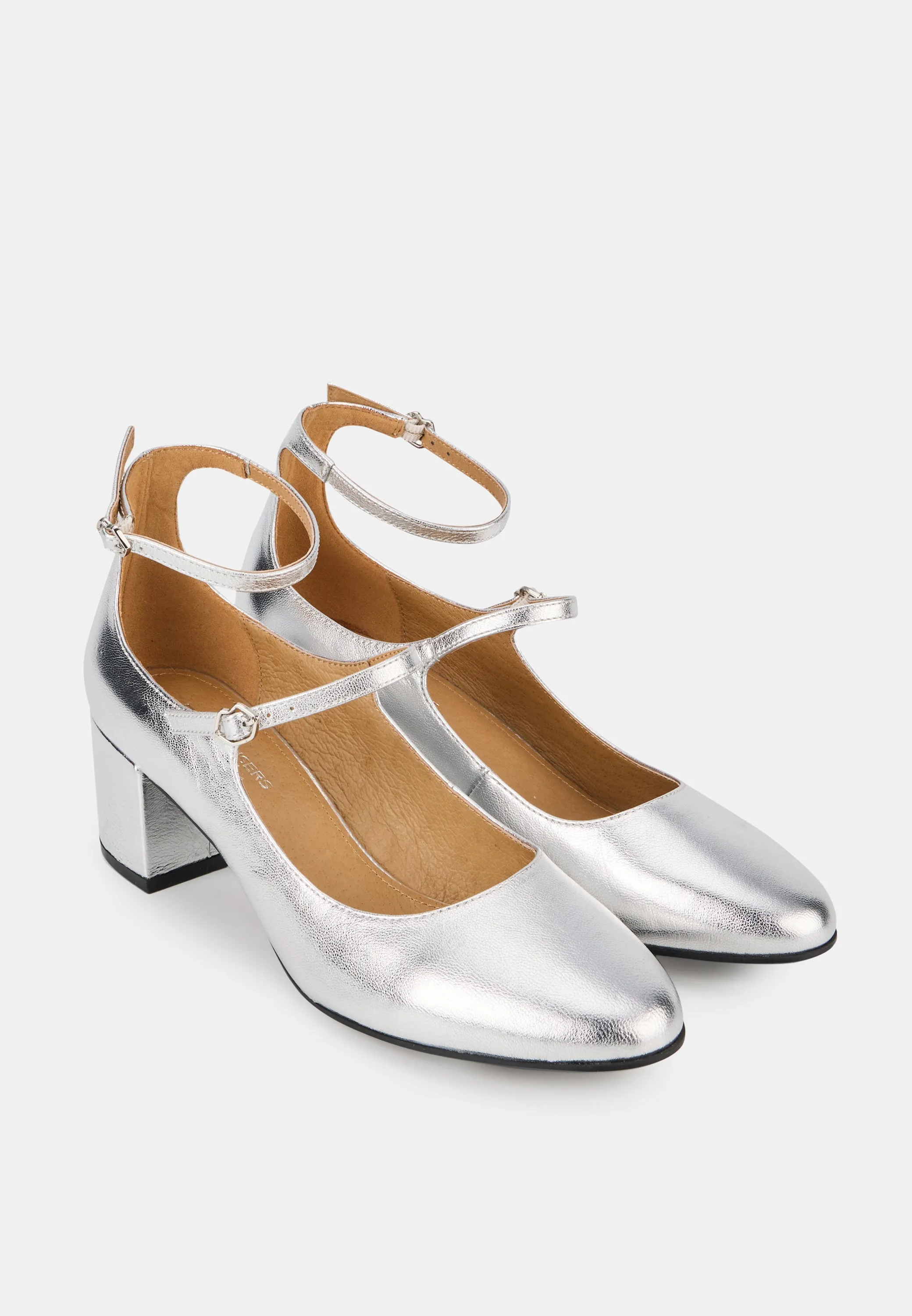 Sofia-Cuir Métallisé Silver