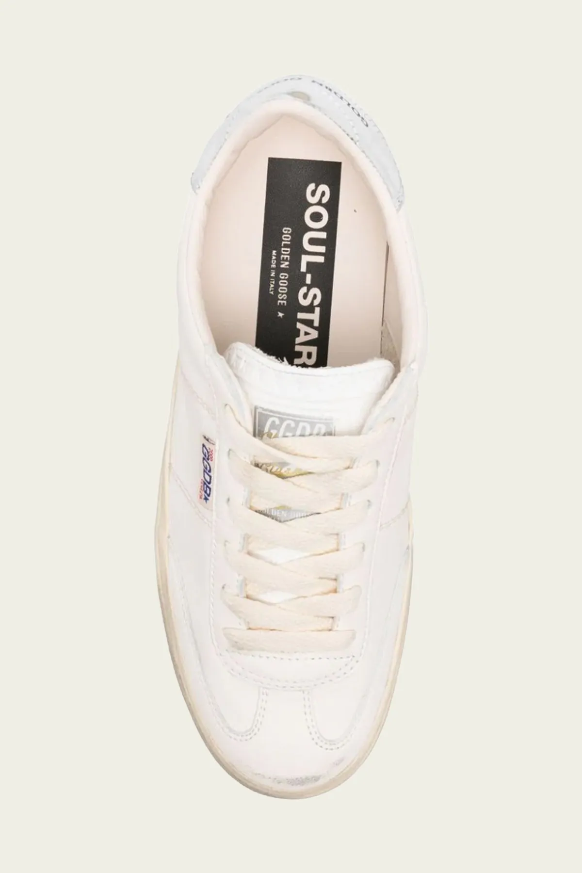 Soul-Star White Silver Leather Sneaker