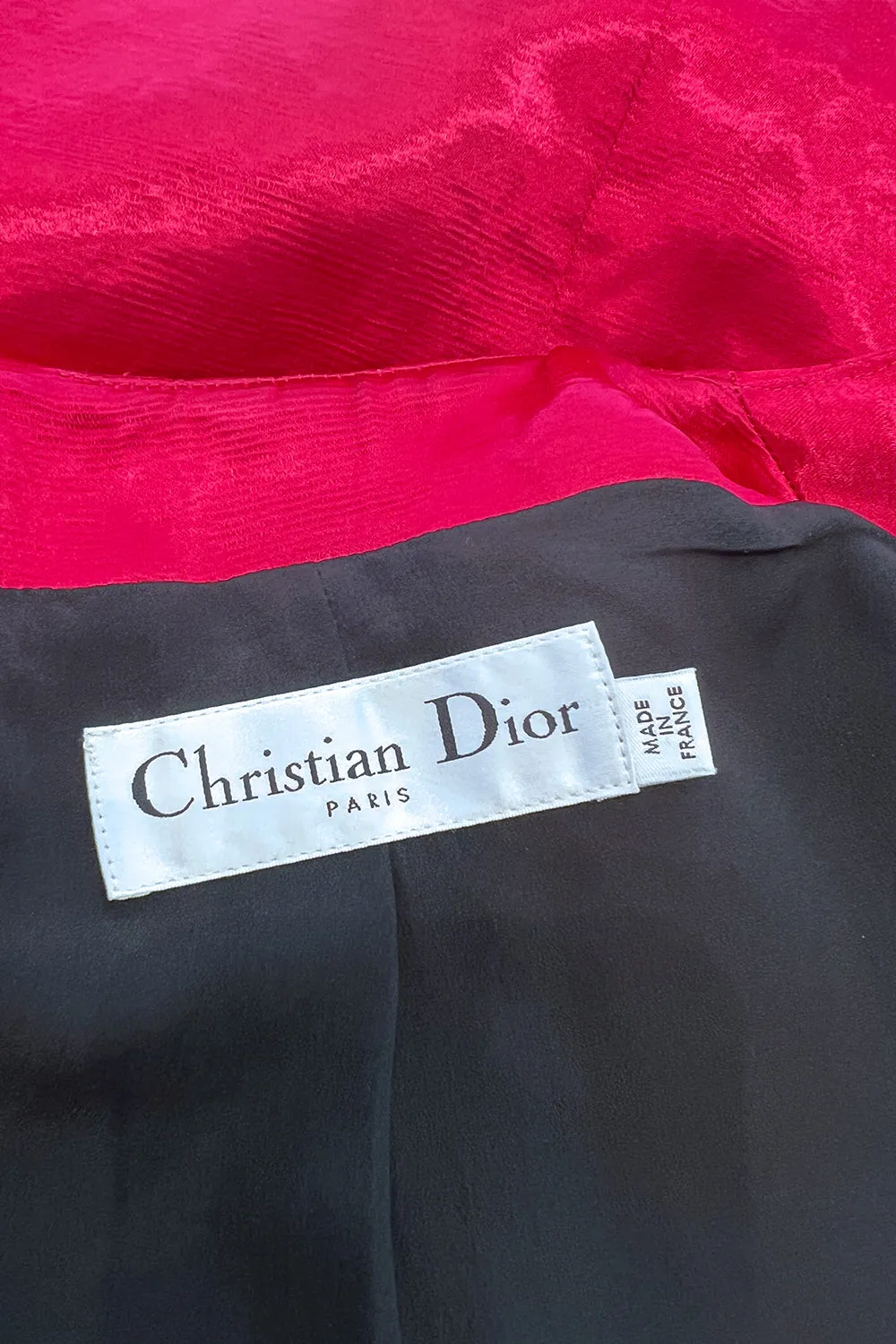 Spectacular Spring 2015 Christian Dior by Raf Simons Runway Brilliant Pink Gillet Vest Dress Coat