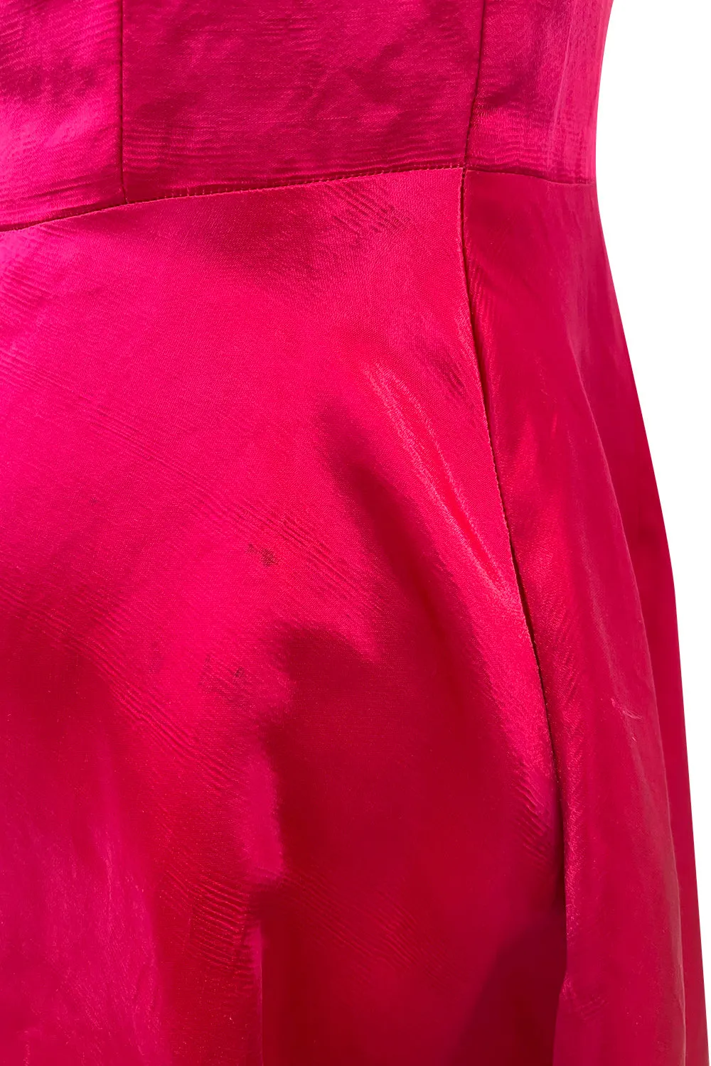 Spectacular Spring 2015 Christian Dior by Raf Simons Runway Brilliant Pink Gillet Vest Dress Coat