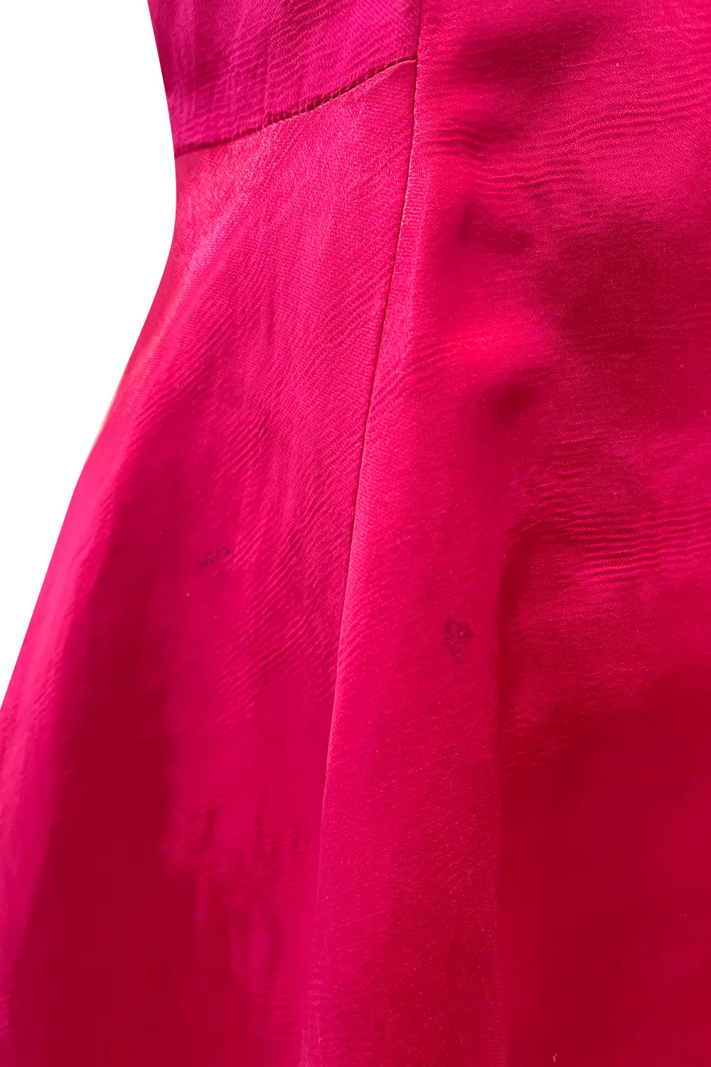 Spectacular Spring 2015 Christian Dior by Raf Simons Runway Brilliant Pink Gillet Vest Dress Coat