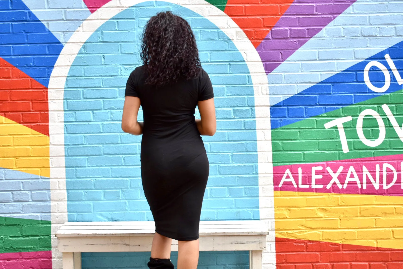 Style Staple Bodycon Dress (Black)