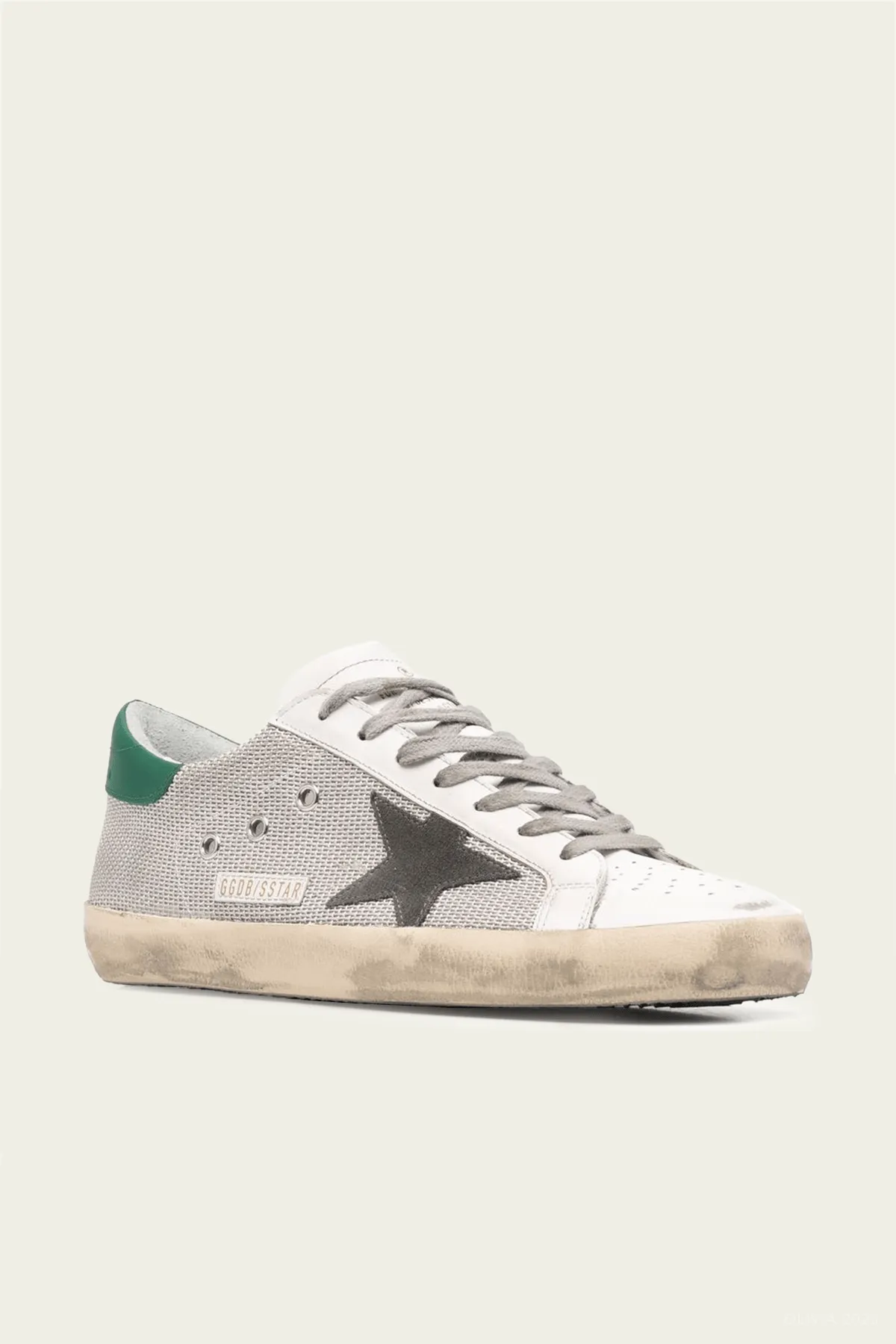 Super-Star Basalto Grey Leather Men Sneaker