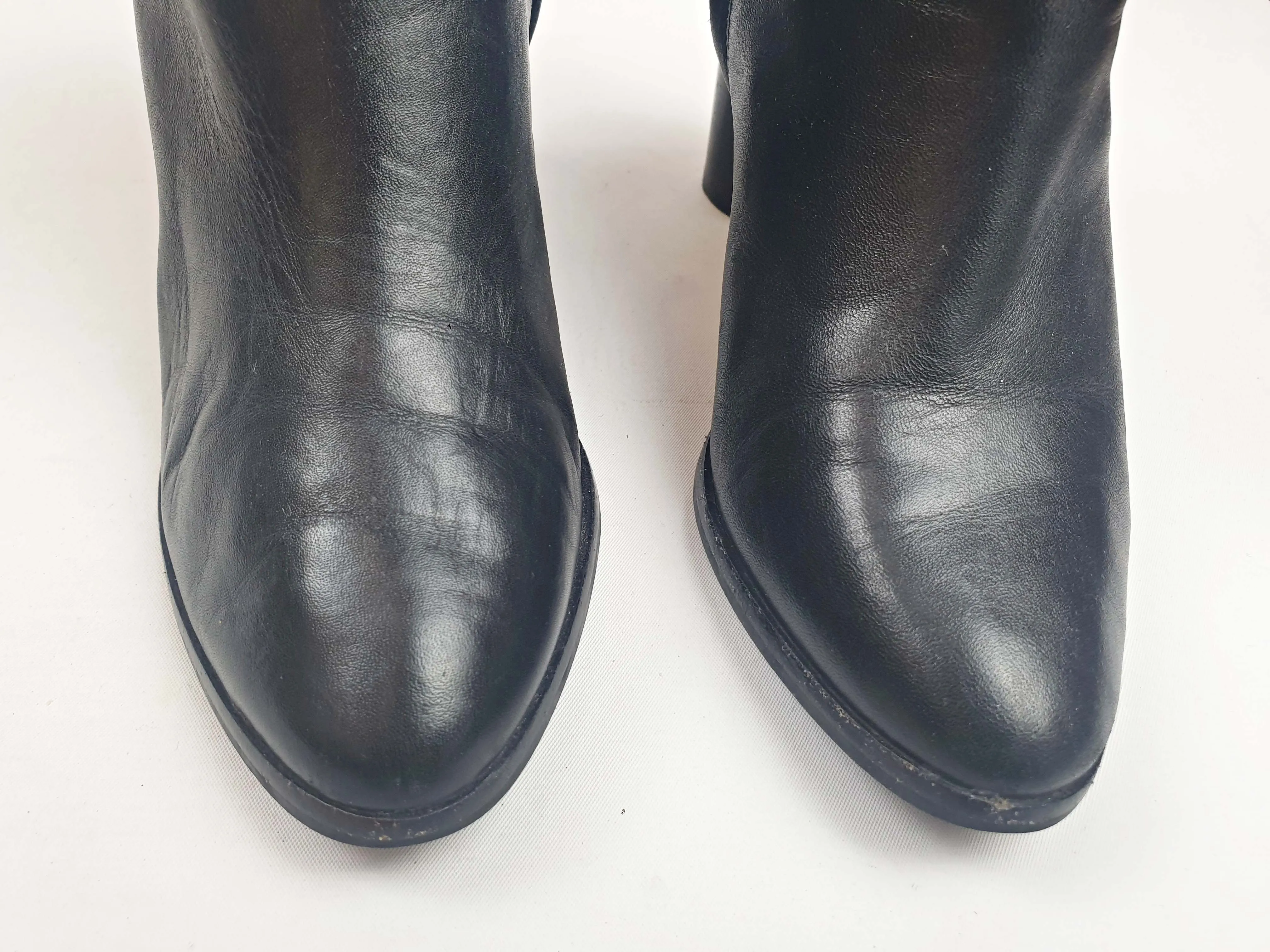 Ted Baker black leather boots size 37