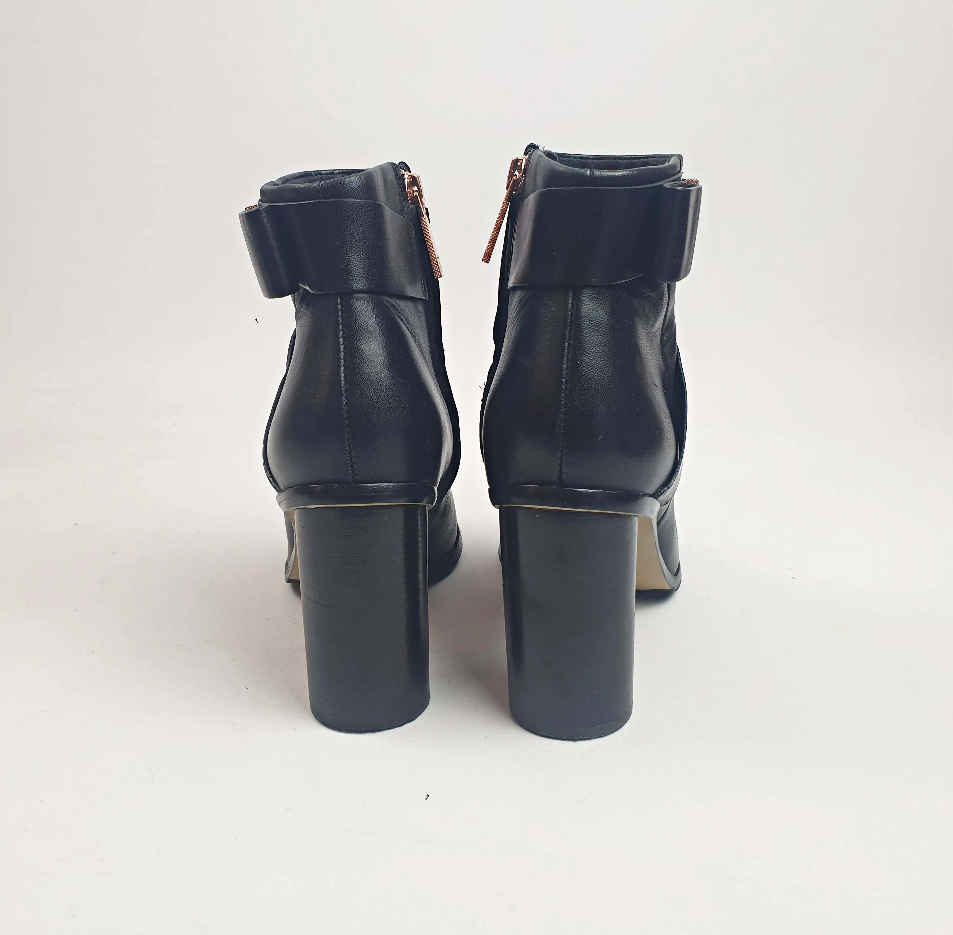 Ted Baker black leather boots size 37
