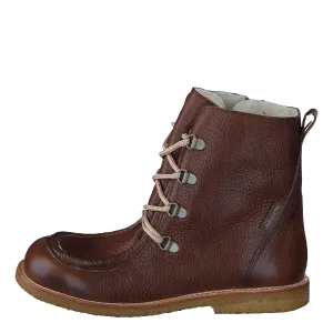 TEX-boot w. zipper and laces J 2509/1589 Red-brown