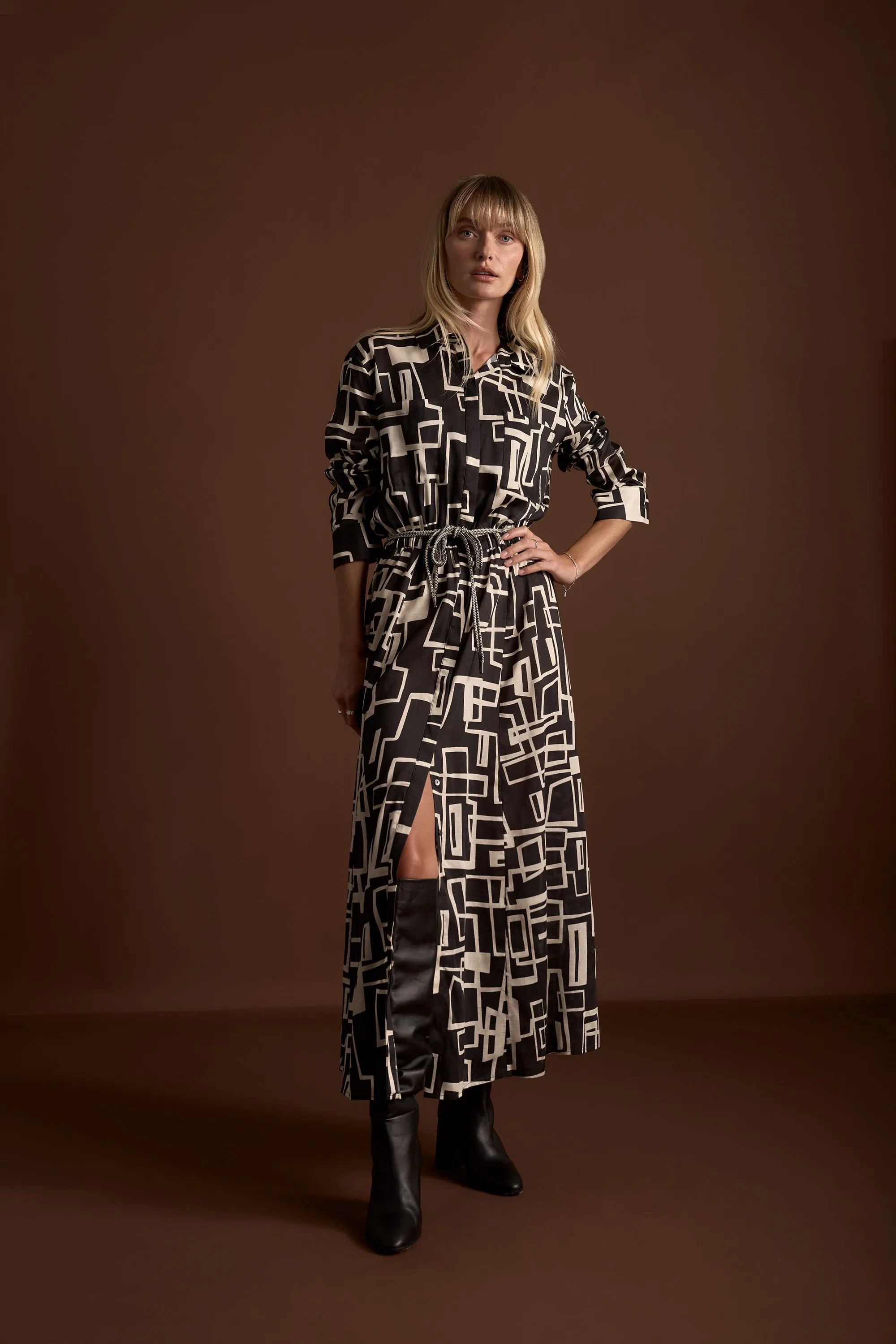 The Belted Shirt Dress