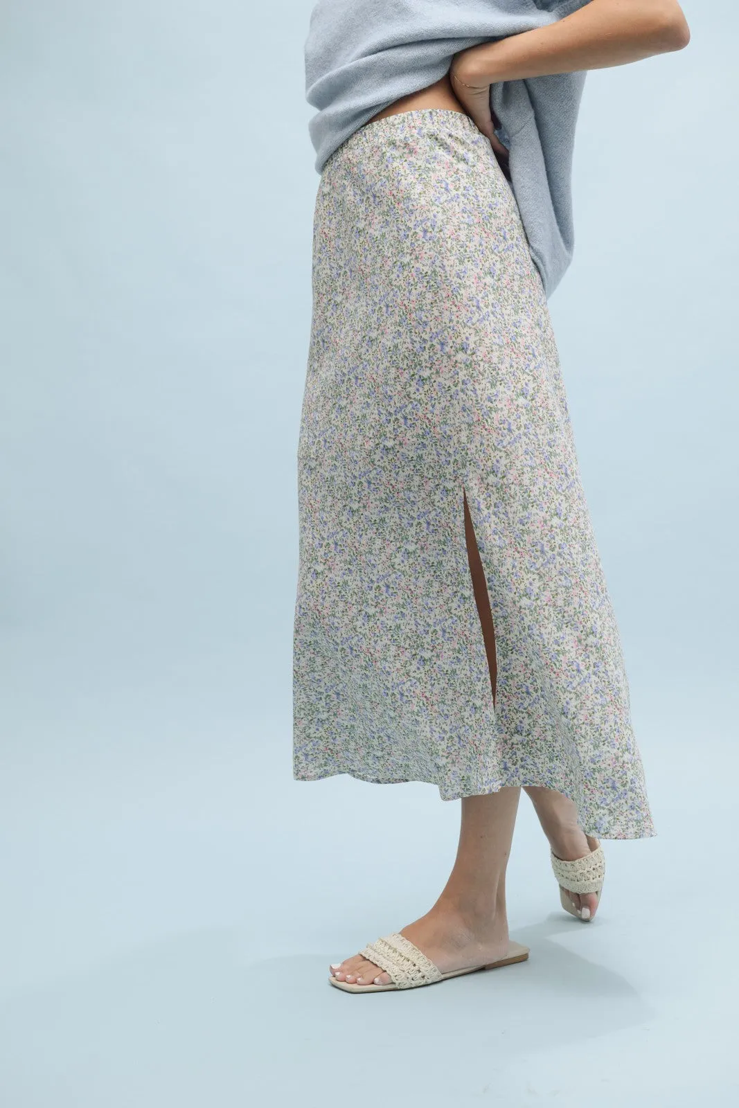The Gracie Floral Midi Skirt