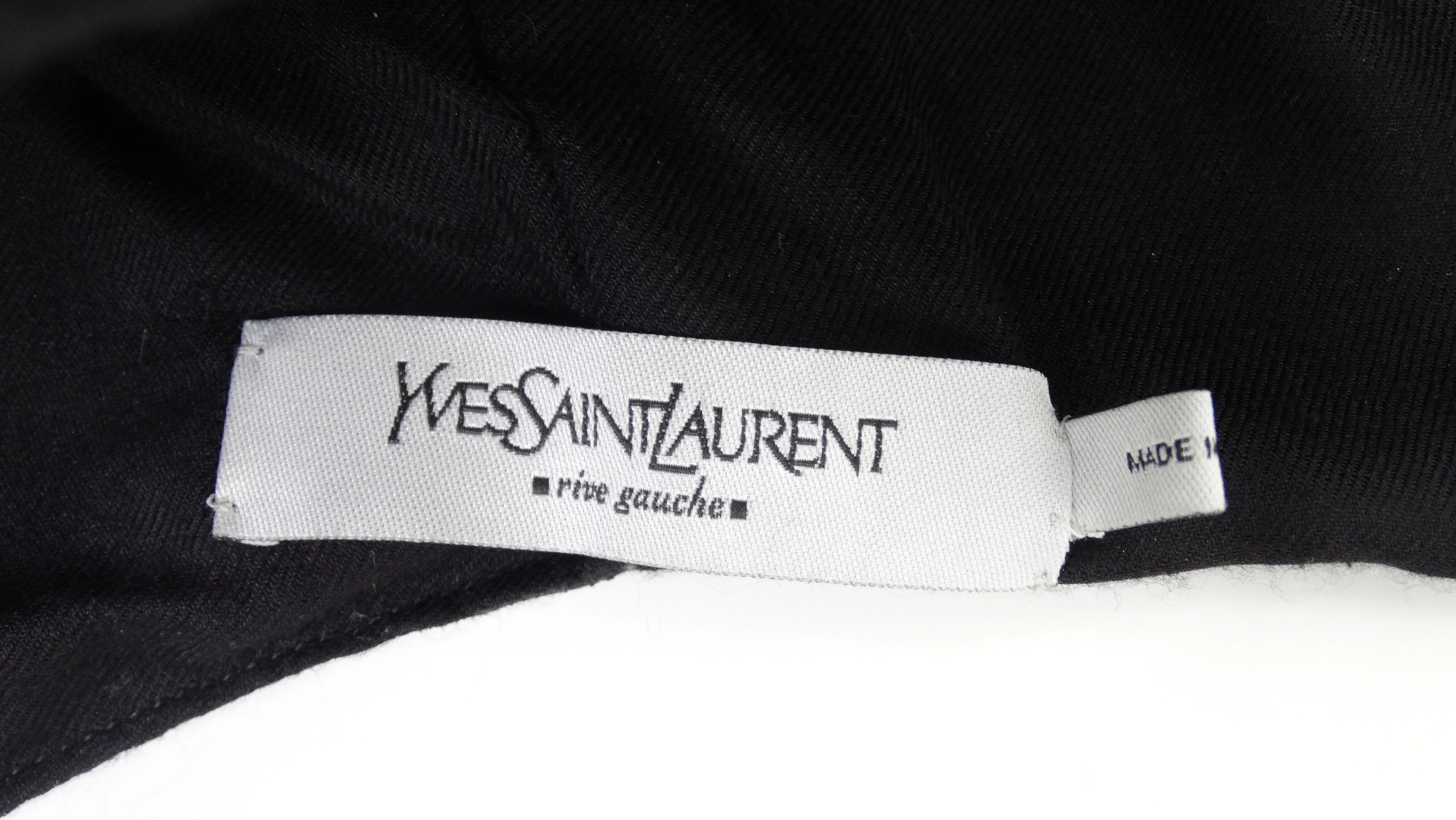 Tom Ford for YSL Black Leather Flight Cap