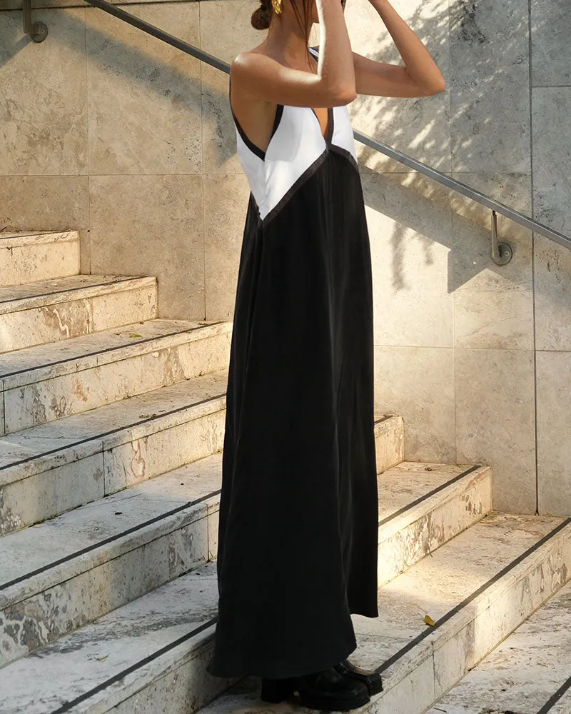 Two-Tone Maxi Dress | Flowy & Elegant | Boho Chic