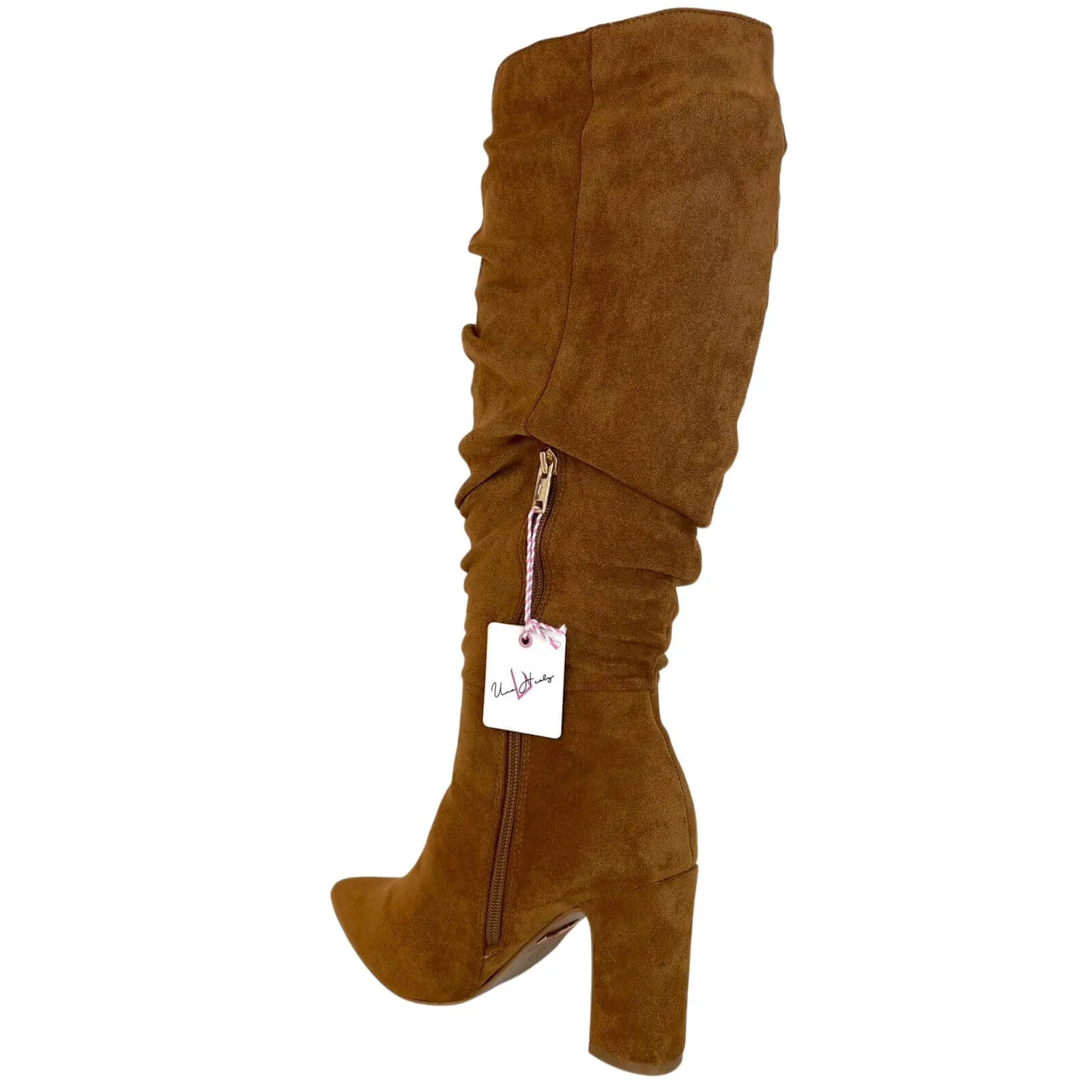 Una Healy Famous Friends Slouch Boots - Tan