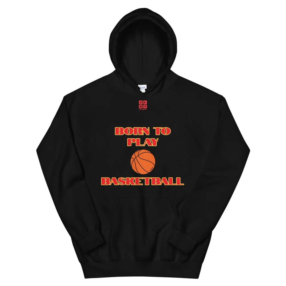Unisex Hoodie "1041-0031 Born To Play Basketball (Red Logo)"
