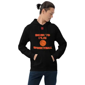 Unisex Hoodie "1041-0031 Born To Play Basketball (Red Logo)"