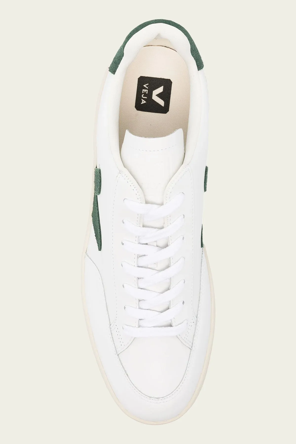 V-12 Leather Men Sneaker in White Cyprus