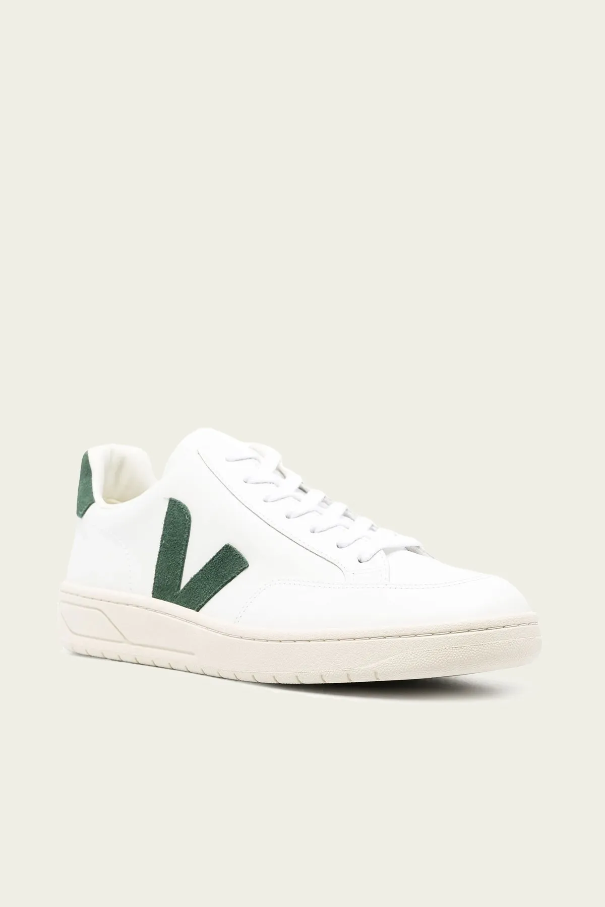 V-12 Leather Men Sneaker in White Cyprus