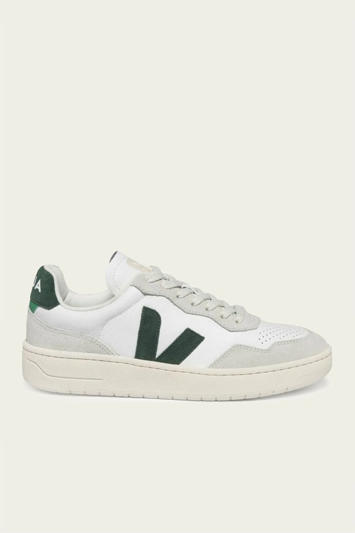 V-90 Suede Leather Men Sneaker in White Cyprus