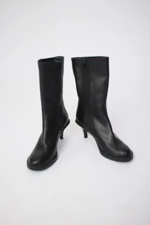 Veronique Branquinho Leather Mid-Calf Boots*