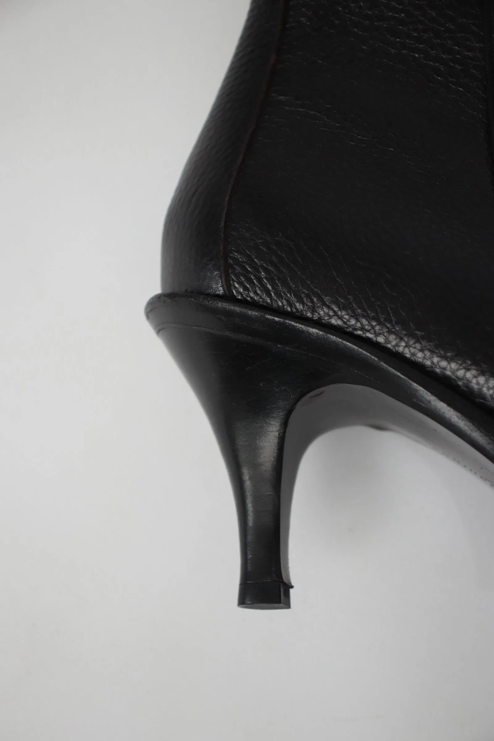 Veronique Branquinho Leather Mid-Calf Boots*