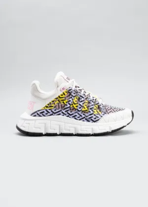 Versace Women's Trigreca Colorblock Logo Lace Up Runner Sneakers