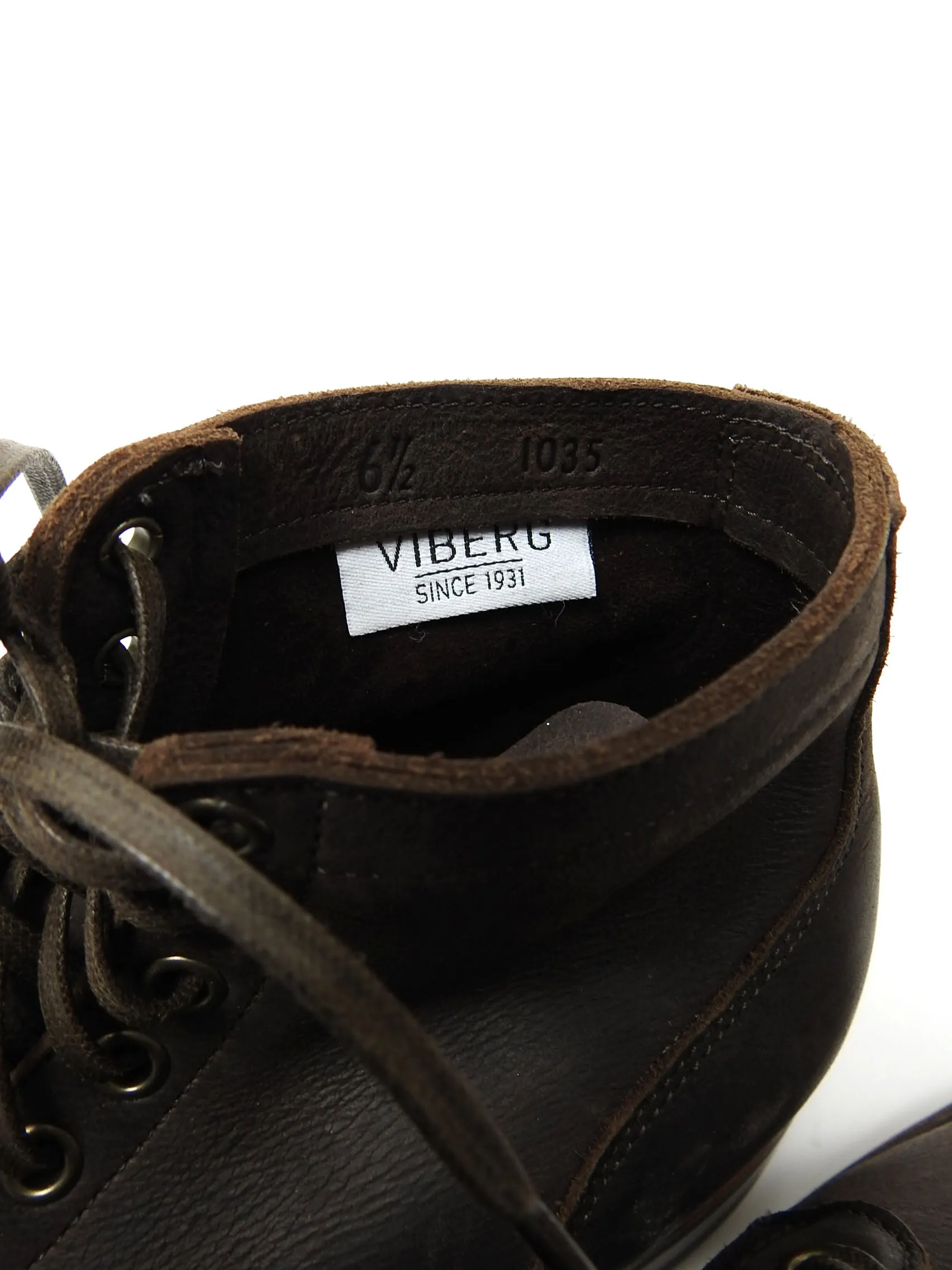 Viberg Brown Leather Boots Size 7.5