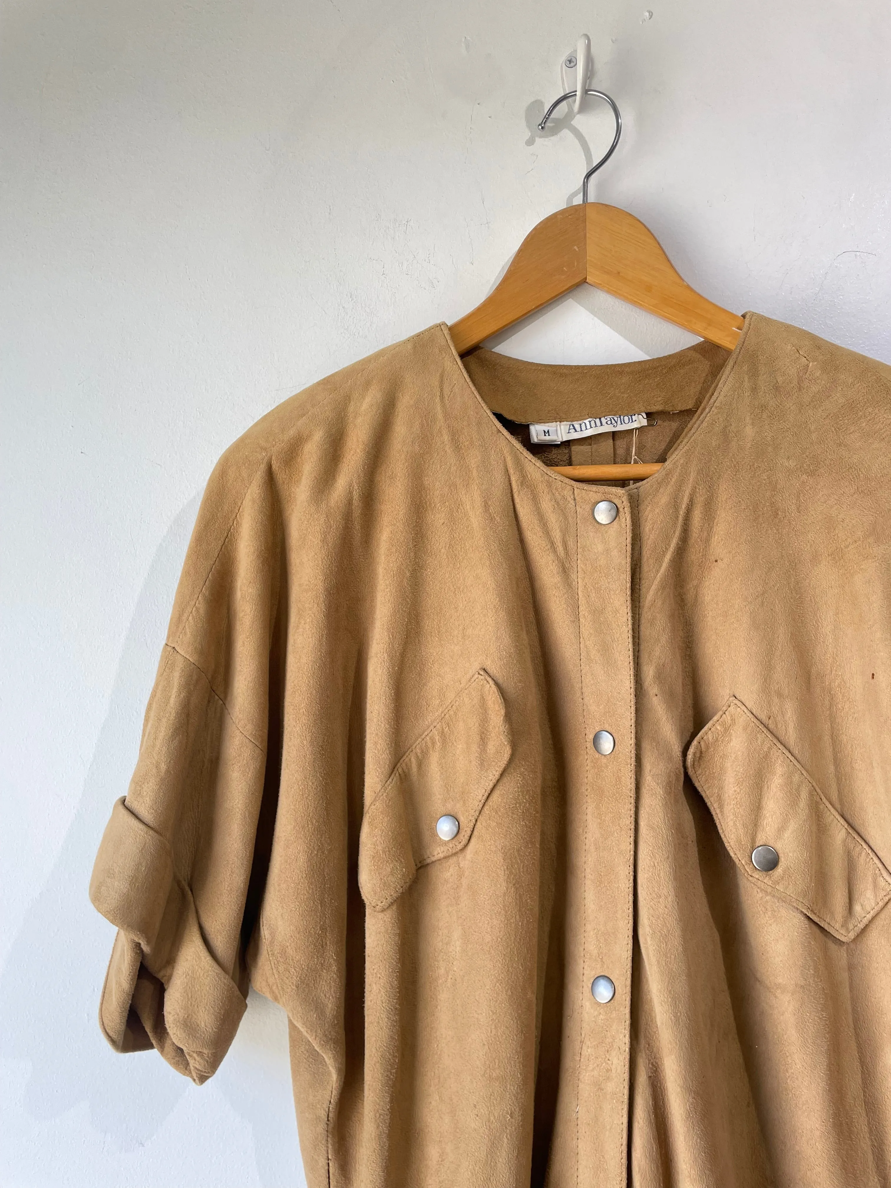 Vintage Ann Taylor Suede Dress